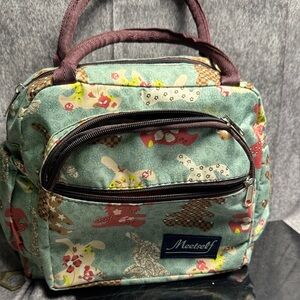 Meetself Floral Bag - Green and Brown